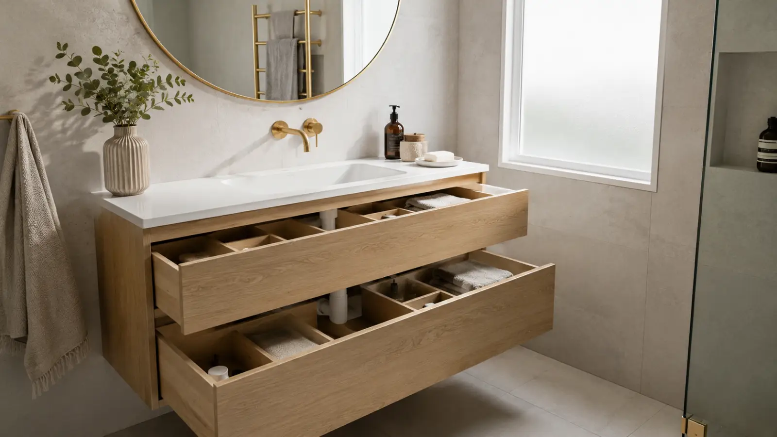 Bathroom Storage & Vanity Organisation
