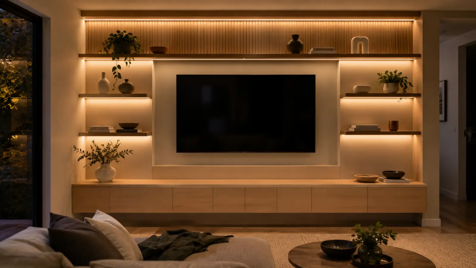 Display Shelving & Feature Joinery for Living Rooms
