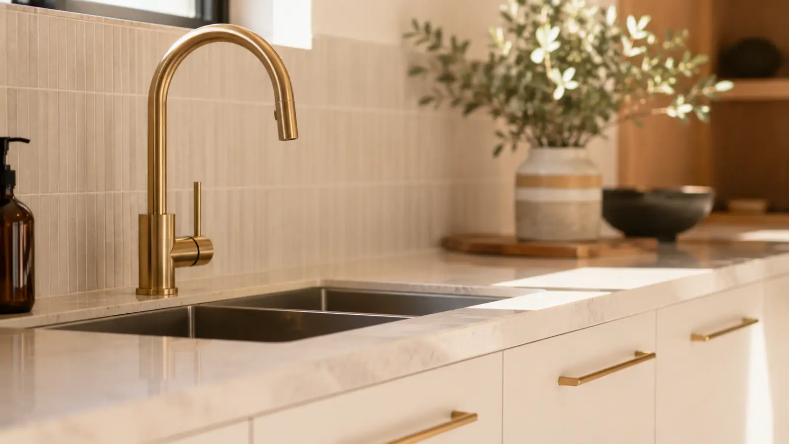 Matching Handles & Tapware Finishes in Your Kitchen