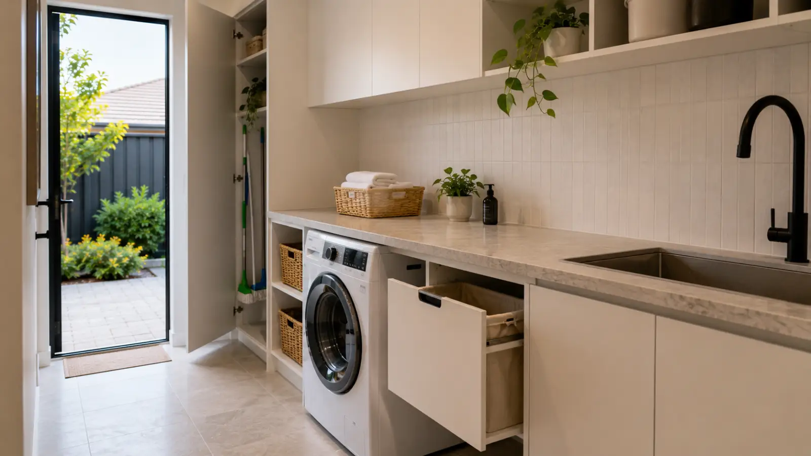 Laundry Layout & Storage Planning