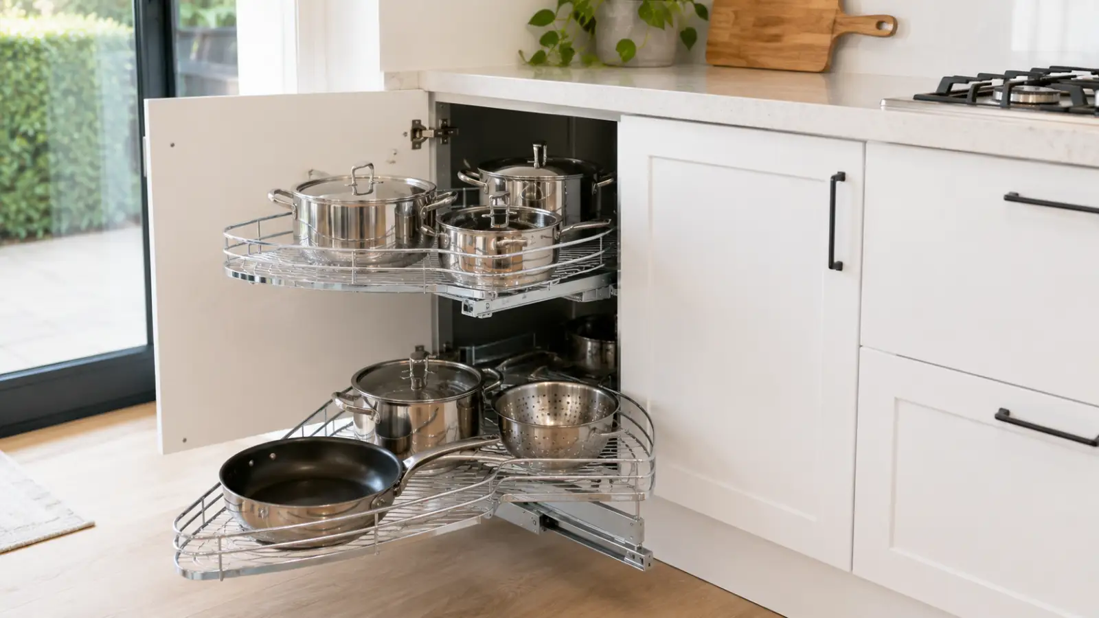 Maximising Corner Cabinet Storage