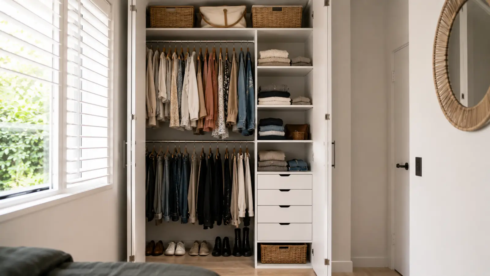 How to Maximise Storage in a Small Wardrobe