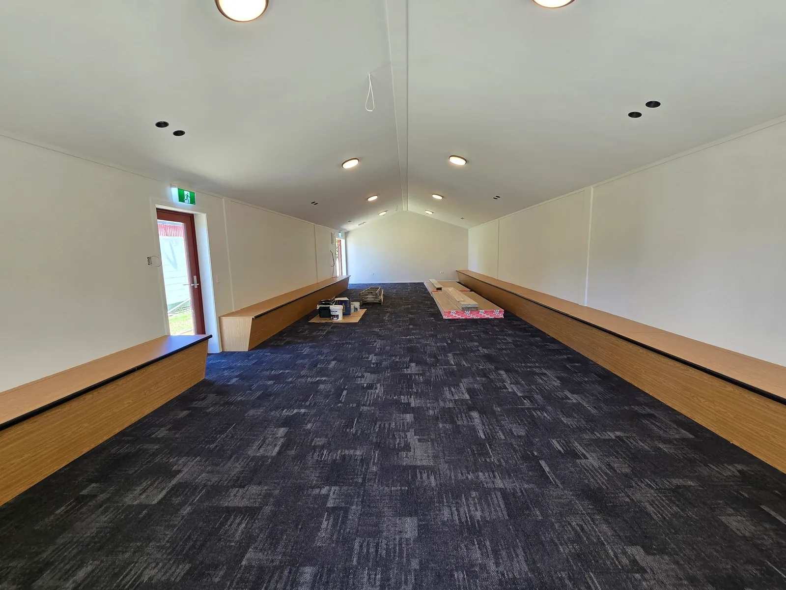 Community Hall — Built-In Bench Seating