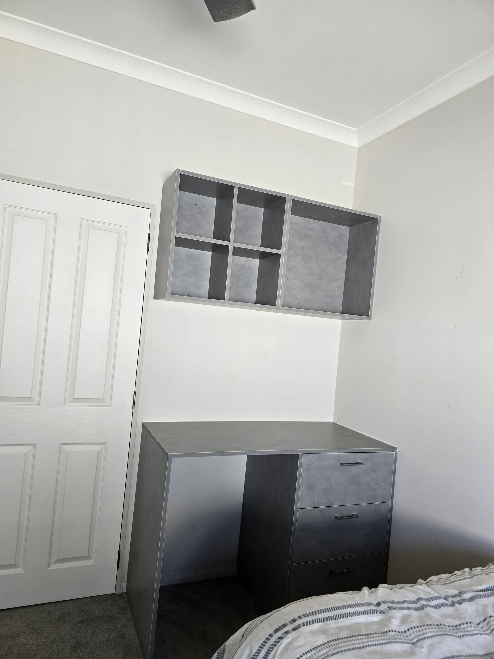Study Nook with Overhead Cupboards