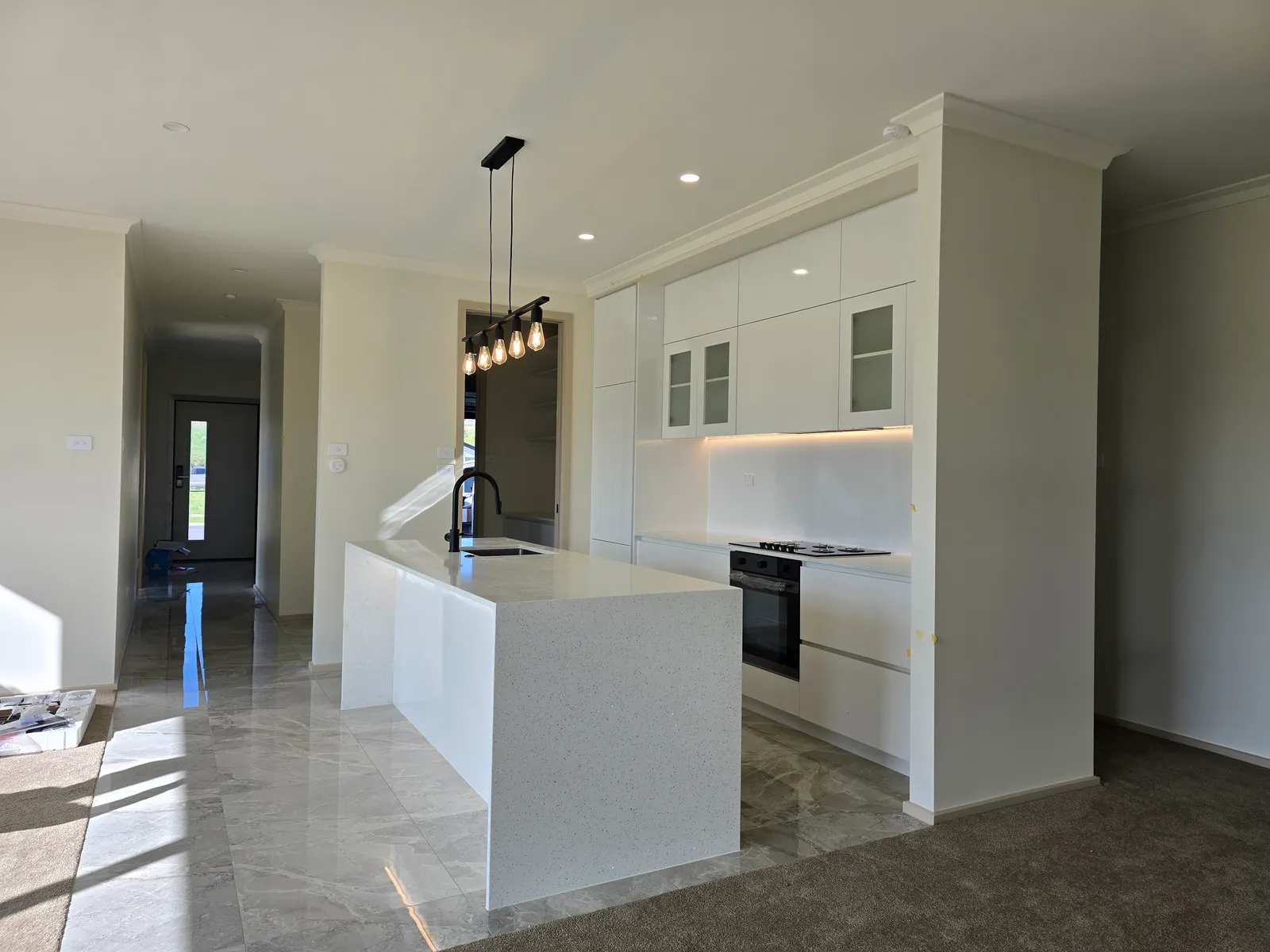 Open-Plan Kitchen with Stone Island