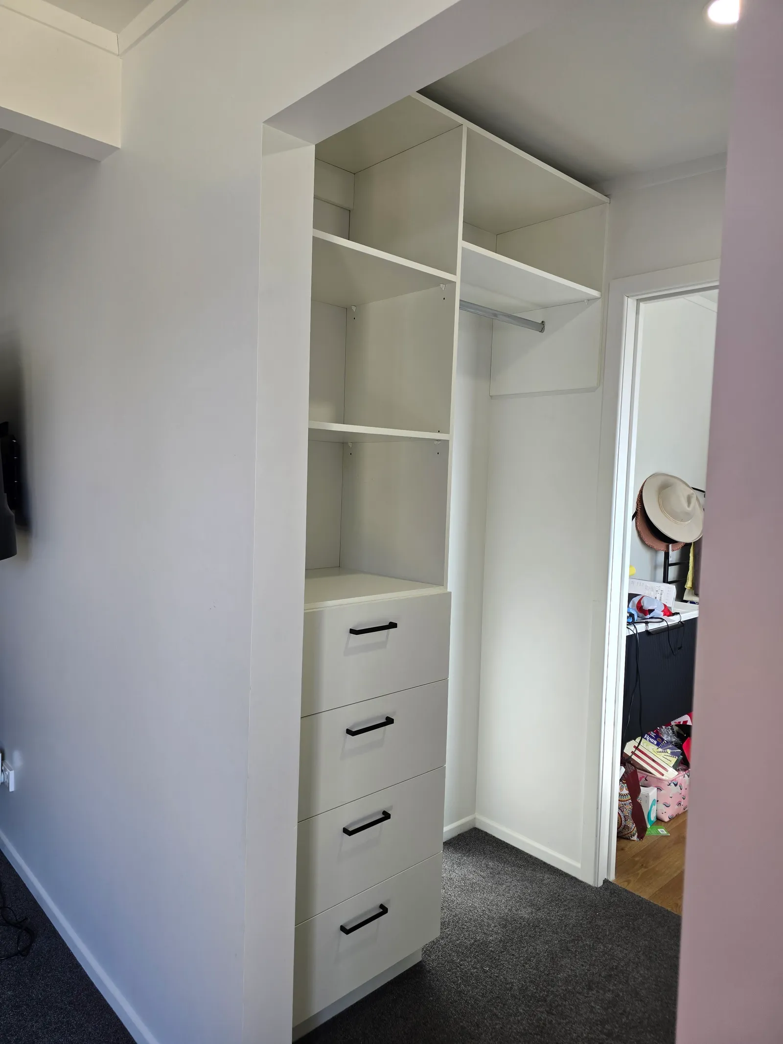 Built-In Robe with Shelving & Drawers